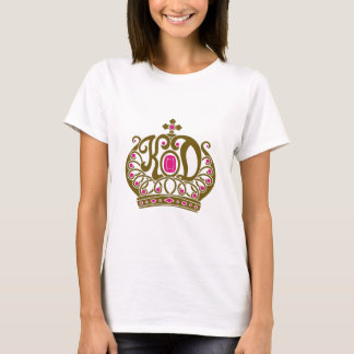 T-shirt Rose et or de logo de KD