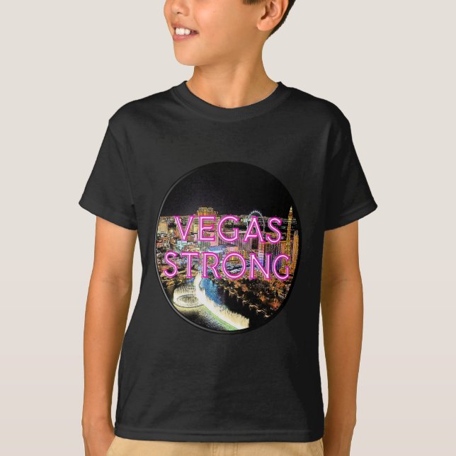 T-shirt Rose fort de Vegas (Devant)
