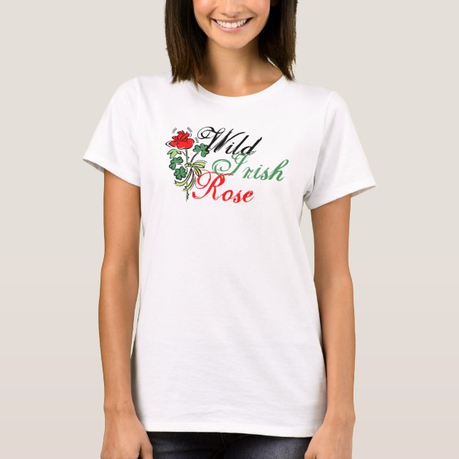 T-shirt Rose irlandais sauvage (Devant)