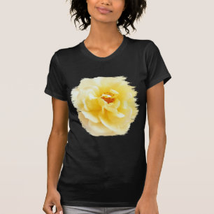 T-shirt Rose jaune blanc Couleurs douces