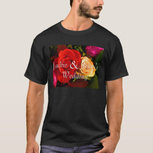 T-shirt Rose jaune rouge
