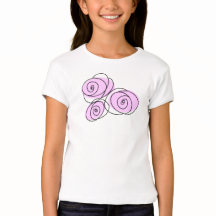 T-shirt rose Lilac Bouquet pour filles