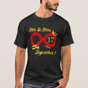 T-shirt Rose M. Mme Infinite Love Together Marié Couple