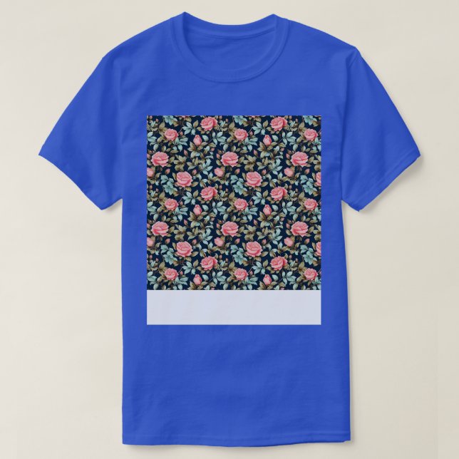 T-shirt Rose Motif Sans Faille Joli Boule Floral (Design devant)