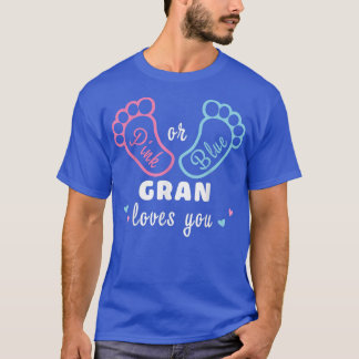 T-shirt Rose Ou Bleu Gran Vous Aime Révélation De Sexe