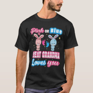 T-shirt Rose Ou Bleu Grand-Grand-Mère Vous Aime Révéler Le