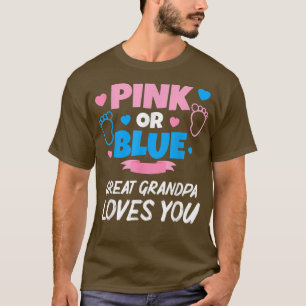 T-shirt Rose Ou Bleu Grand Grand-Père Vous Aime Bébé Genre