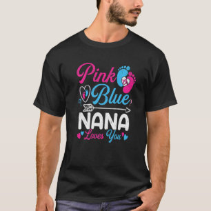T-shirt Rose Ou Bleu Nana Vous Aime Bébé Amusant Genre Rev