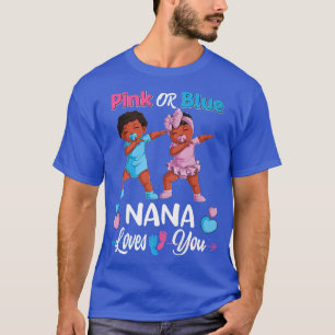 T-shirt Rose Ou Bleu Nana Vous Aime Bébé Noir Genre Réve