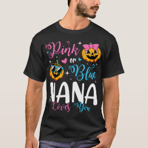 T-shirt Rose Ou Bleu Nana Vous Aime Citrouille Bébé Hommes