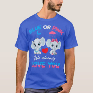 T-shirt Rose Ou Bleu Nous Vous Aimons Déjà Elephant Baby G