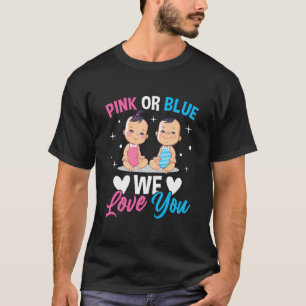 T-shirt Rose Ou Bleu Nous Vous Aimons Genre Révélation Ann