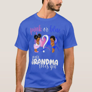 T-shirt Rose Ou Bleu Votre Grand-Mère Vous Aime Révéler Le