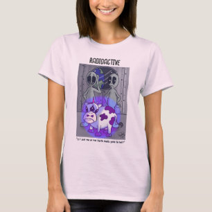 T-shirt rose pâle féminin radioactif