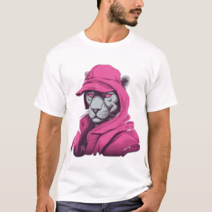 T-shirt rose panthère