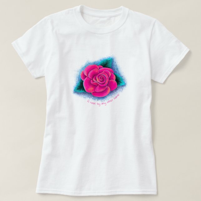 T-shirt rose personnalisable (Design devant)