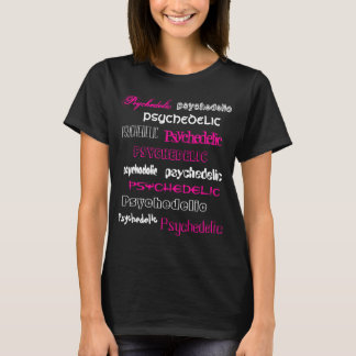 T-shirt rose psychédélique et blanc