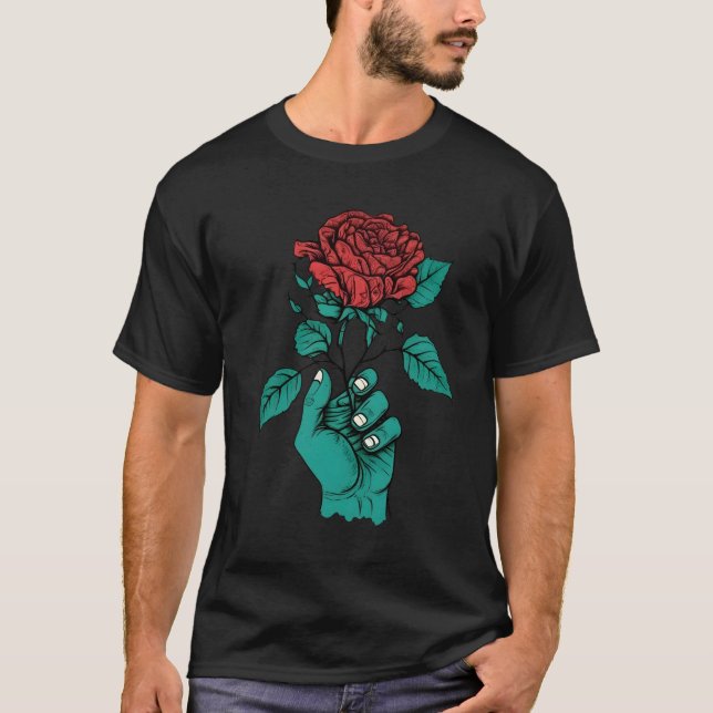 T-shirt Rose qui grandit en moi (Devant)