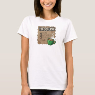 T-shirt Rose Rétro CAFÉ JOUE AVEC LE CHAT Design Déclarati