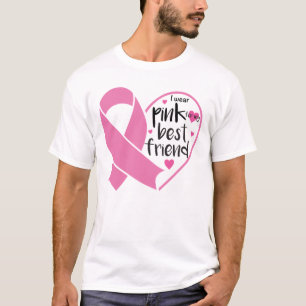 T-shirt Rosé Ribbon Guerrier ami Cancer du sein Lutte