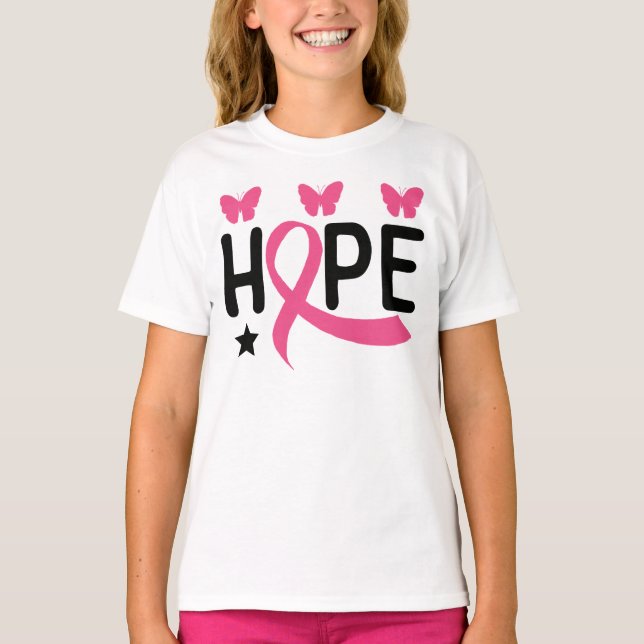 T-shirt Rosé Ribbon Guerrier Lutteur Guerrier Cancer du se (Devant)