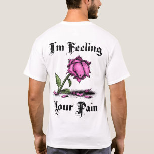 T-shirt Rose Rose en Désespoir Avant & Arrière