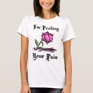 T-shirt Rose Rose en Désespoir Femme
