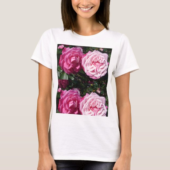 T-shirt Rose Rose Photo art T Chemise (Devant)