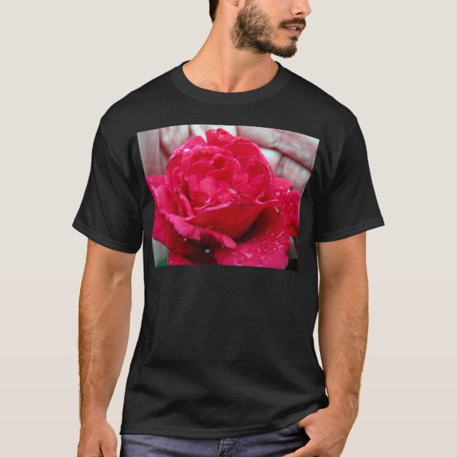 T-shirt Rose rouge (Devant)