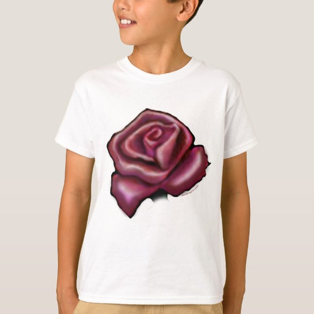 T-shirt Rose rouge (Devant)