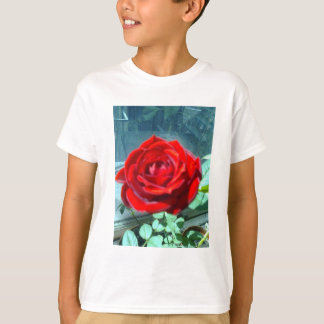 T-shirt Rose rouge brillant