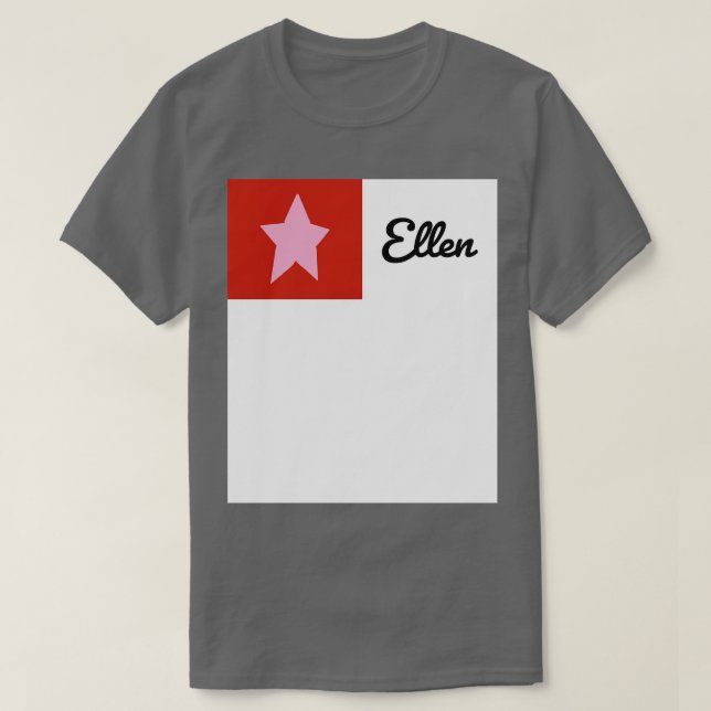 T-shirt Rose sur rouge avec graphique (Design devant)