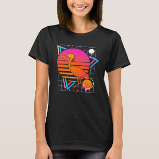 T-shirt Roseate Spoonbill Retro 80s Style Vintage