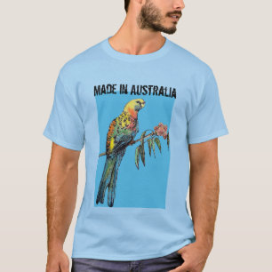 T-shirt Rosella Parrot Mignonne Oiseau Fabriqué En Austra