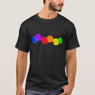 T-shirt Roses arc-en-ciel