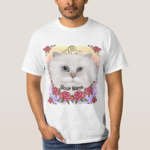 T-shirt Roses de Chat Persan