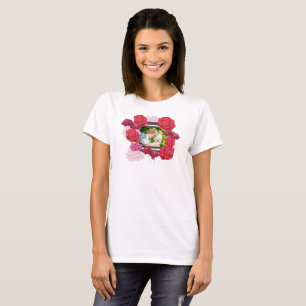 T-shirt Roses de l'anniversaire du mariage, bandes, photo 
