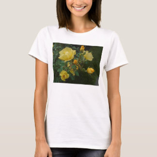 T-shirt roses jaunes boho fleurie rustique femmes débardeu