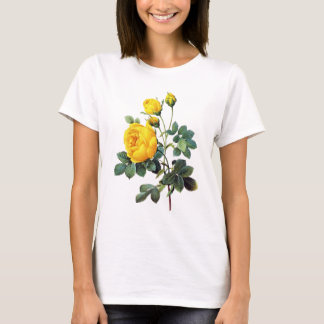 T-shirt Roses jaunes par Pierre Joseph Redoute