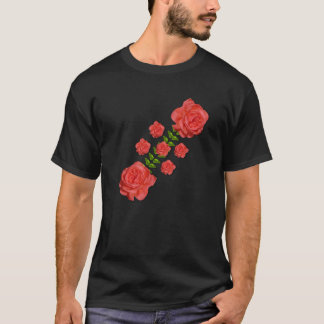 T-shirt roses pour l'âme
