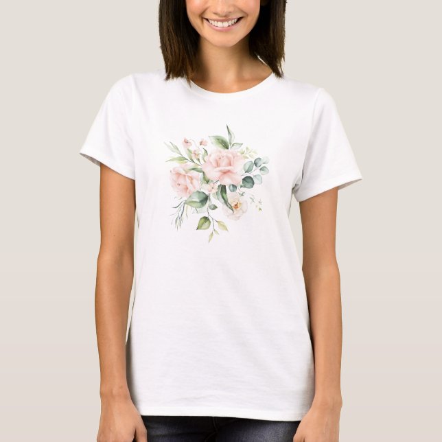 T-shirt Roses roses roses bouquet de fleurs design (Devant)