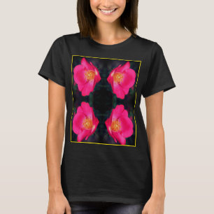 T-shirt Roses roses vives Abstraites florales