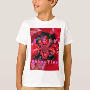 T-shirt Roses rouges Iridescente "Bonne Saint Valentin" Ar