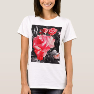 T-shirt Roses rouges romantiques