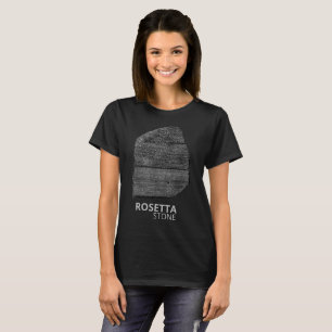 T-shirt Rosetta Stone pharaon langues d'interprétation clé