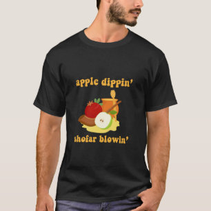 T-shirt Rosh Hashanah Apple Dippin Shofar Blown Jewish Ha