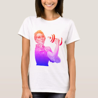 T-shirt Rosie de l'ascenseur électrique en arc-en-ciel