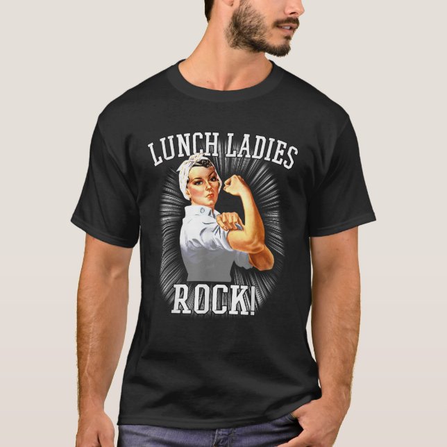 T-shirt Rosie le Riveter Déjeuner Lady Shirts Cafétéria Tr (Devant)