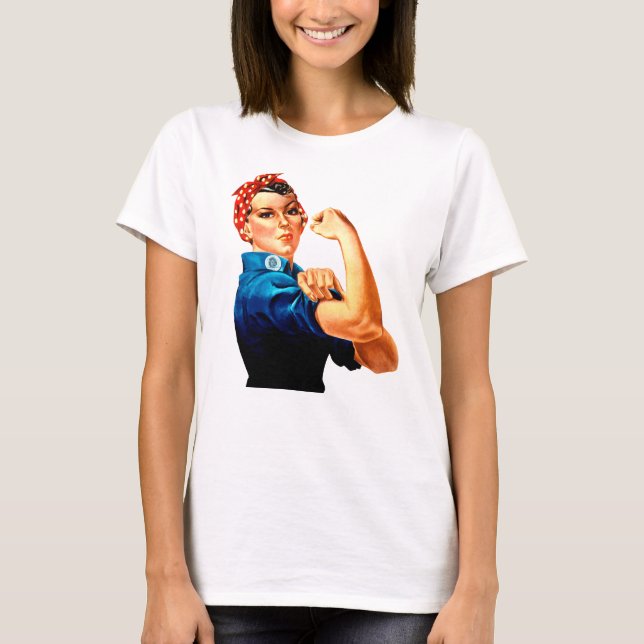 T-shirt Rosie le Riveter Nous pouvons le faire (Devant)