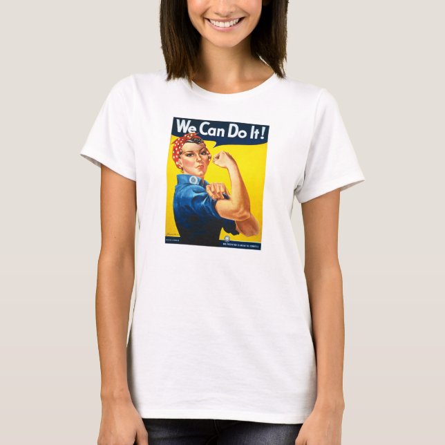 T-shirt Rosie le rivoir nous pouvons le faire la deuxième (Devant)